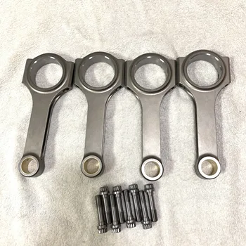 

4 pieces H-beam forged Connecting Rod conrod For TOYOTA 7AFE 132.5mm one set