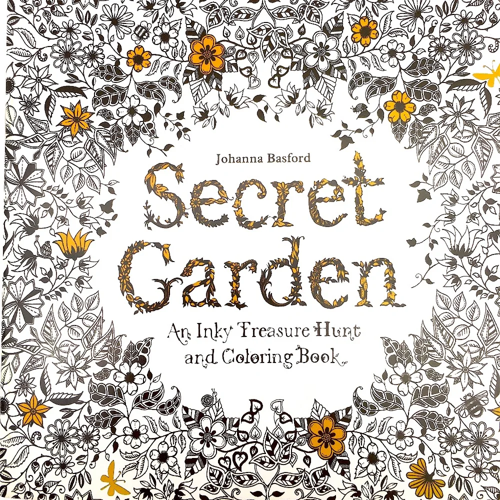 

1 PC Secret Garden Adult Coloring Book 96 Pages 18.5*18.5cm Designs: Stress Relief Coloring Book: Garden Designs, Mandalas
