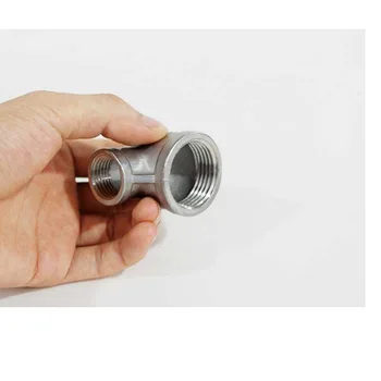

1pc 201 Stainless Steel 1-1/2" BSP Female x 3/4" BSP Female 90 Degree Elbow Reducer Pipe Fitting Connector For Water Oil Air
