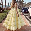 TWOTWINSTYLE Elegant Sleeveless Women Dress Strapless Off Shoulder Oversized Ruffles Midi Dresses Female Fashion 2022 Summer ► Photo 2/6