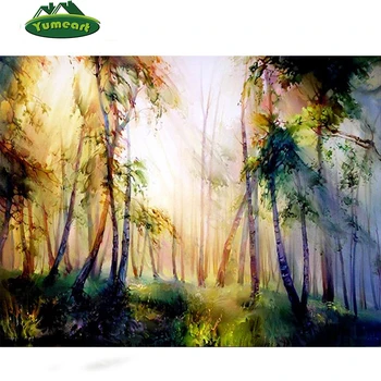 

Summer Tree Forest Wall Decoration New 5D DIY Diamond Embroidery Fantasy Scenery full drill Cross Stitch kit Handicraft Beadwork