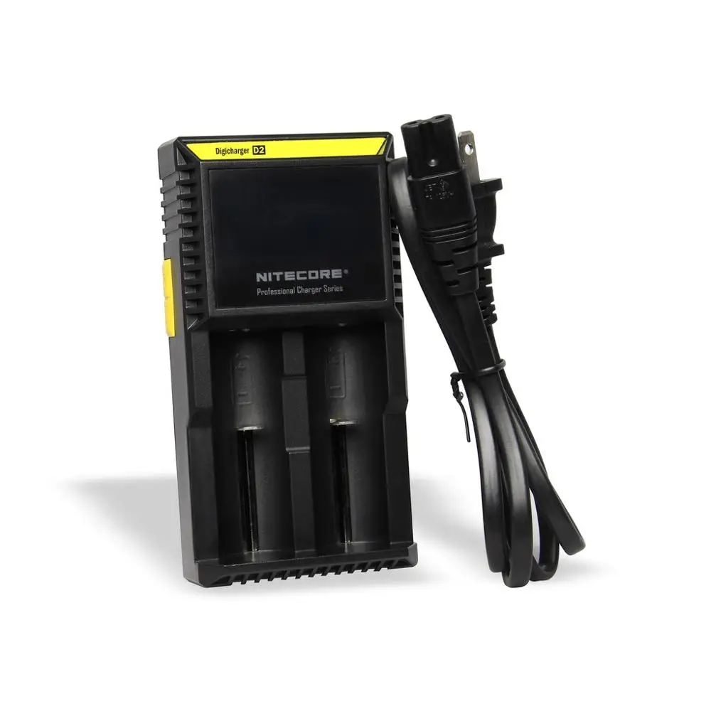

100% Original Brand Nitecore Battery Charger D2 LCD Intelligent Charger Li-ion 18650 14500 16340 26650 AAA AA