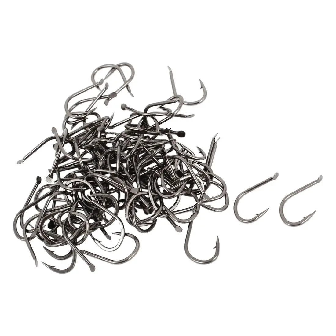 

New 100 Pieces Black Teeth Supports Hook Fishing Hooks 5 #