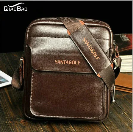 

QIAO BAO New Arrival!!! genuine leather men shoulder bag, High Quality Brand New, men's business bag