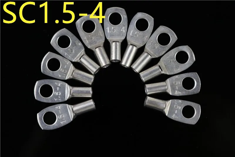 

SC1.5-4 Tined copper connecting terminal bolt hole cable lugs battery terminals 1.5mm square wire