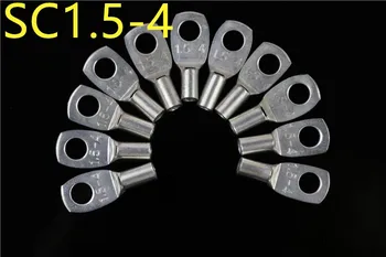 

SC1.5-4 Tined copper connecting terminal bolt hole cable lugs battery terminals 1.5mm square wire
