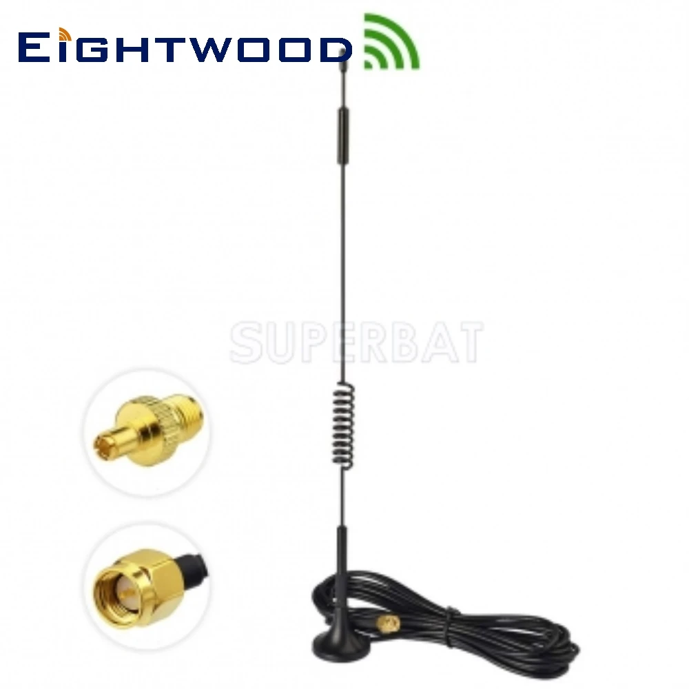 

Eightwood 4G LTE Magnetic Base TS9/SMA Male Antenna for Wireless Router Gateway Security IP Camera Cell Phone Signal Booster