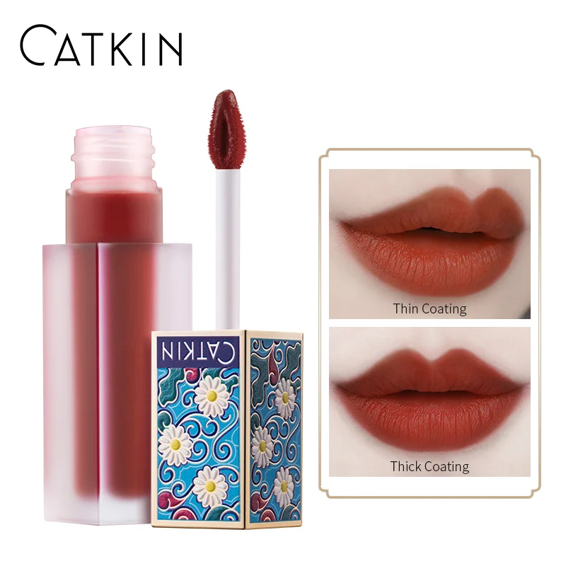 

CATKIN Eternal Love Vivid Melody Lip Gloss 4.2g C03 Addictive Love Matte Lip Matte Glitter Lipgloss