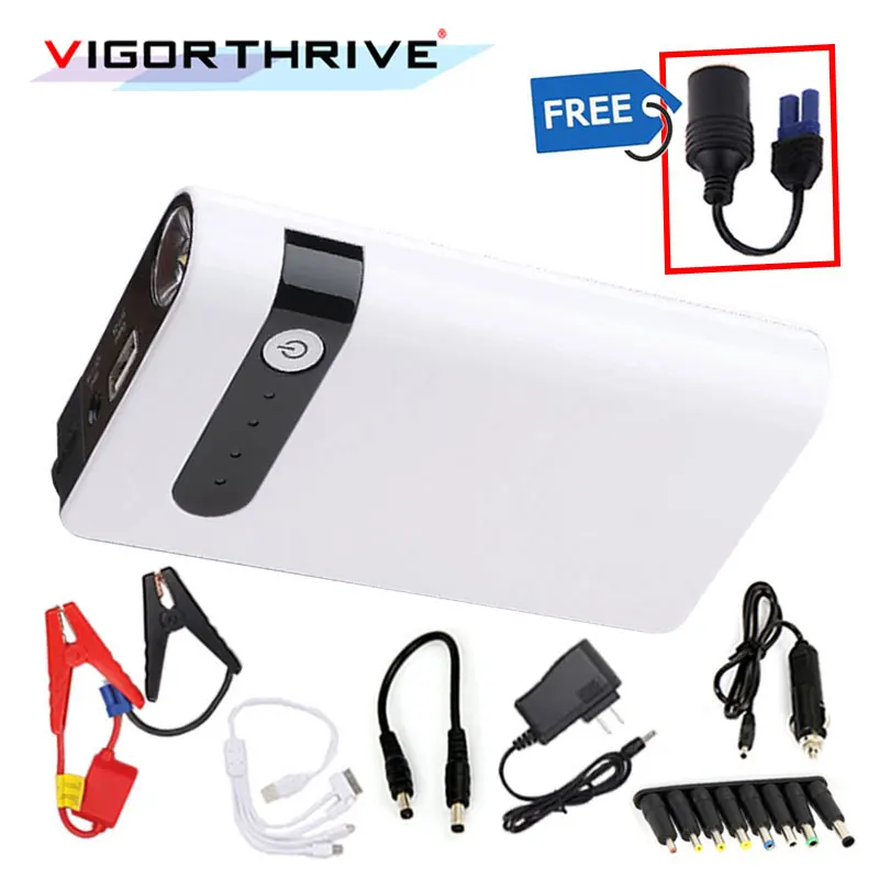 Car jump starter High power capacity battery source pack charger vehicle engine booster emergency power bank