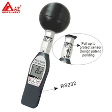 AZ-8778 черный шар термометр ручной тепла индекс wbgt тестер