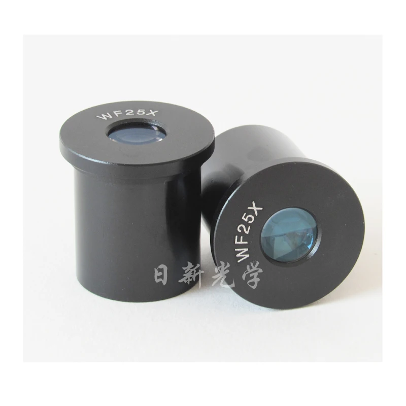 

2018 2pcs 25X Wide Angle Optical Eyepiece Lens 10mm Field of View for Biological Microscope Mounting Size 23.2mm