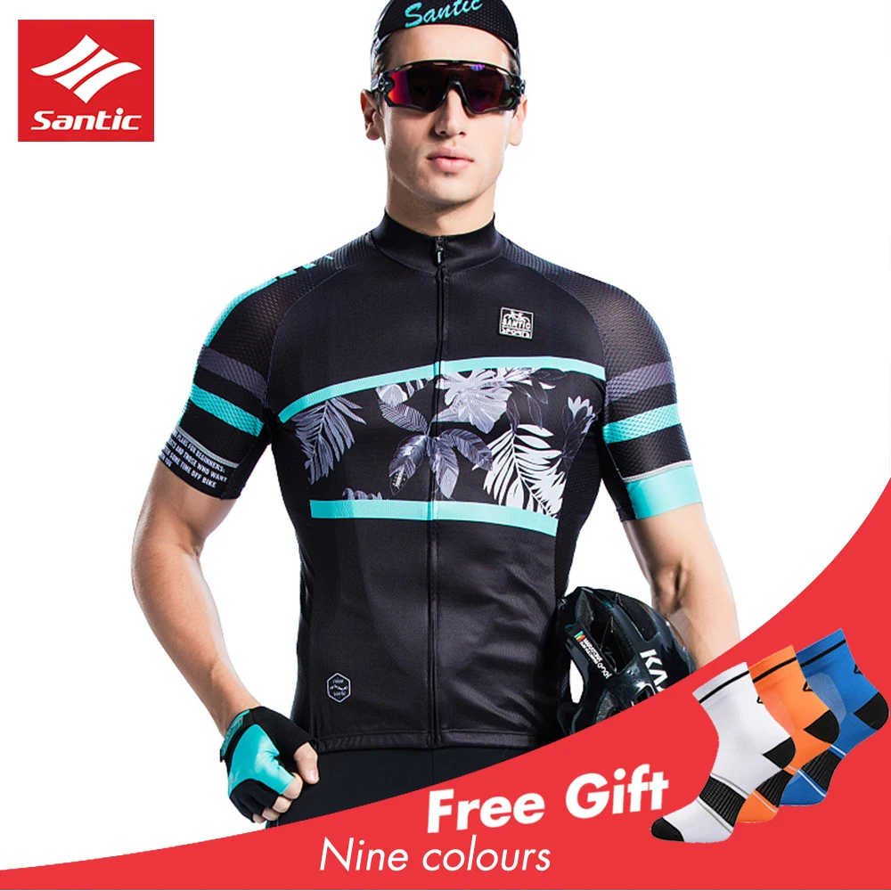 Новинка 2019 Santic Джерси для велоспорта MTB Radtrikot Herren Мужская спортивная одежда улицы