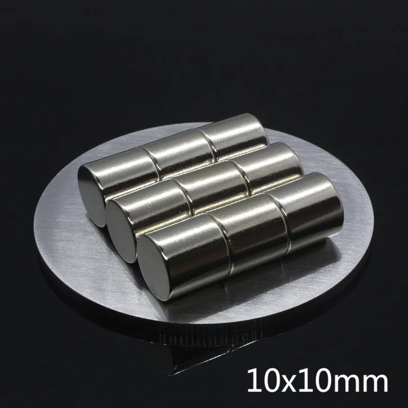 5Pcs 10 x 10 mm Super Strong Powerful Round Cylinder 10X10 Rare