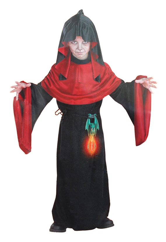 Children's Halloween Party Costumes Boy Witch Magician Costume Kids