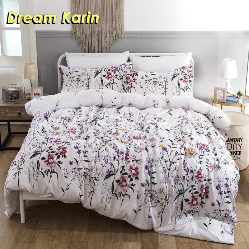 

Dream Karin Floral Pattern Duvet Cover Comforter Bedding Sets For Adult with Pillowcase