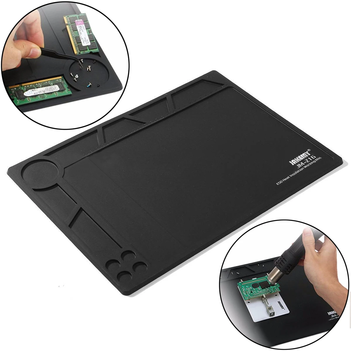 1pcs Black Anti Static ESD Heat Insulation Pad Mat Blanket Phone PC Tablet Repair