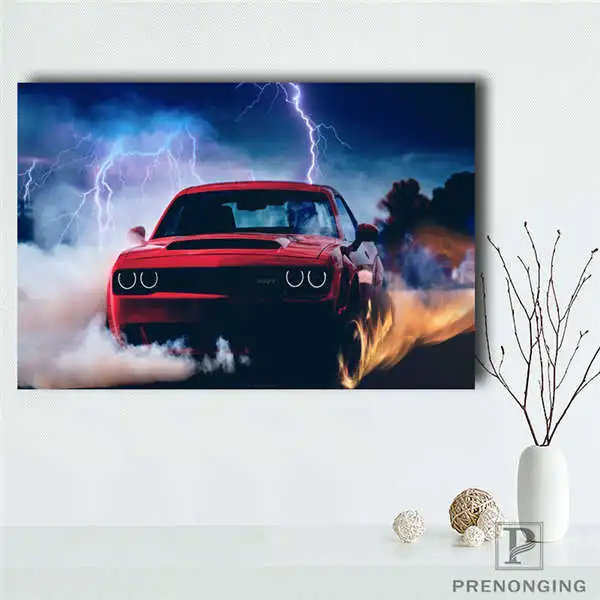 Холст постер из шелковой ткани P0482 DODGE CHALLENGER тюнинг пустыня Авто Плакат большой тонкий#190114@ 06 - Цвет: Цвет: желтый