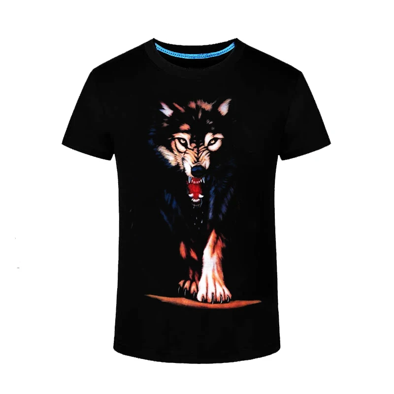 Funny Fluorescent T Shirt Men Animal Wolf 3D Pattern Luminous In Night Short Sleeved Teens Tee Shirts Glow In Dark Black Tops Funny Fluorescent T Shirt Men Animal Wolf 3D Pattern Luminous In Night Short Sleeved Teens Tee Shirts Glow In Dark Black Tops