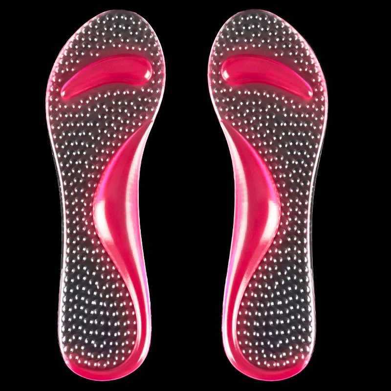 Нескользящие женские гелевые стельки 3/4 длина супинатор противоскользящие массаж плюсневой кости ортопедические стельки для обуви на высоком каблуке