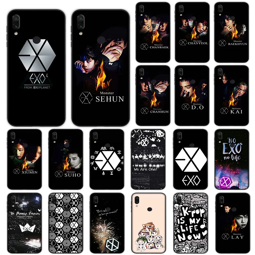 

EXO Soft Case for Xiaomi Redmi Note 4 4X 6 7 8 Pro 5 Plus 5A 6A Cover