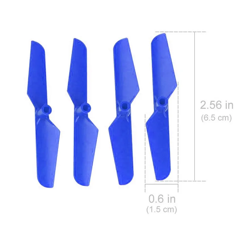 4 шт. пропеллеры лезвия аксессуары запасные части для Syma X11 X11C самолета - Цвет: Blue