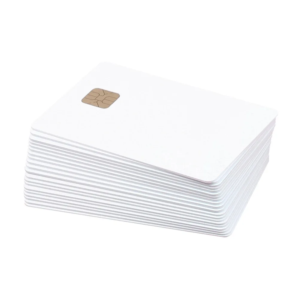 

(10 pcs/lot) SLE 4428 PVC Blank Card Contact IC smart Card