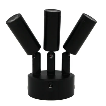 

Remote Control Charge Small Downlights Led Exhibition Cabinet Wireless Mini- Three Head The Wedding Road Background Lamp lo4622