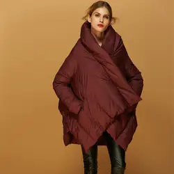 (Topfurmall) Европейский осень-зима Для женщин Подпушка Мужские парки Пальто для будущих мам 80% утка Подпушка модная верхняя одежда пальто плащ