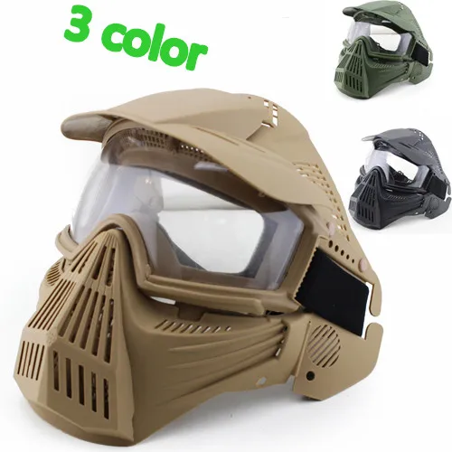 

CS Full face gauze network full-face Safe mask with Goggle for outdoor survival war game Halloween horror scare masks
