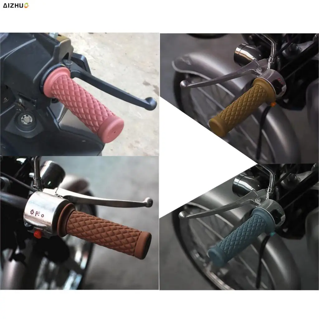 Универсальный винтажный резиновый мотоциклетный руль 22 мм 25 для Suzuki Intruder LC 1500/8/8