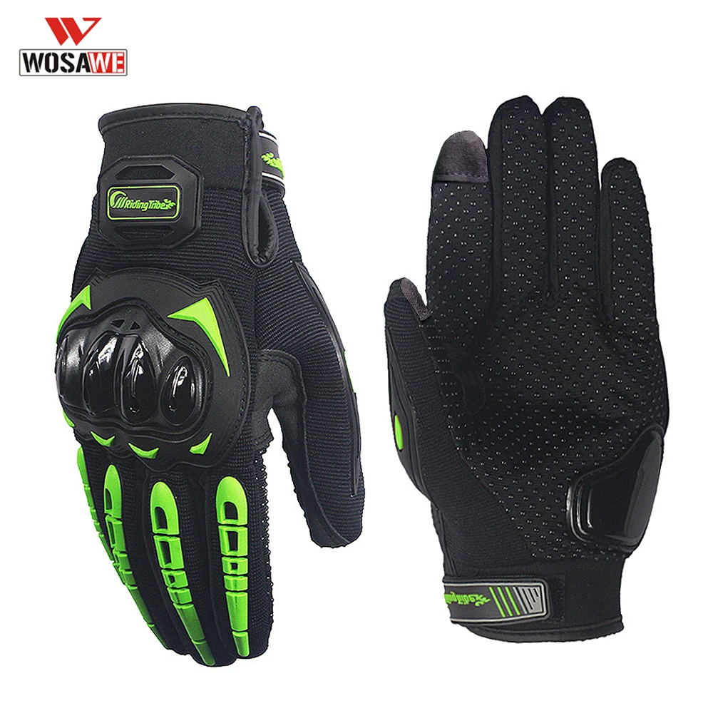 WOSAWE Motorcycle Gloves Touch Screen Motocross Gloves Full Finger Motos Luvas Guantes Protective Gear Riding Motorbike Gloves