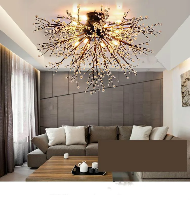Luminária de Teto Lâmpada para Sala Lâmpada do Teto Lustres Cristal Estar Quarto Iluminação Casa Luzes Teto 13 Cheap Luzes de teto