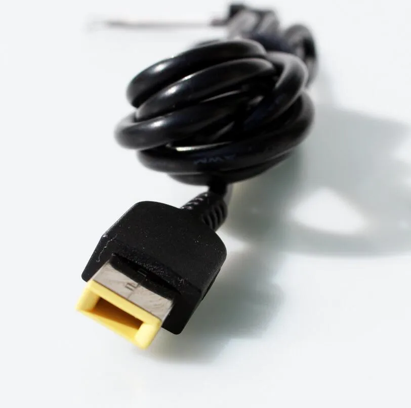 

USB Square yellow pin DC Power Charger Plug Cable connector for lenovo IBM Laptop adapter Square Interface DC cable