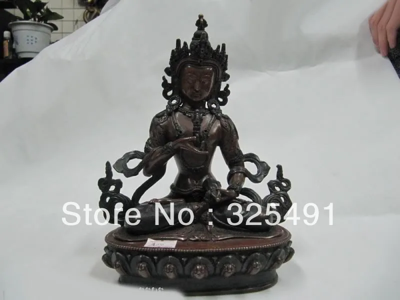 

Tibet temple 100% Pure Bronze made Vajrasattva Vajradhara GuanYin Buddha Statue z