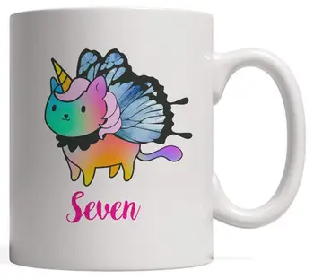 

Happy 'Rainbow Kitten Butterlfy Unicorn' Birthday Gift
