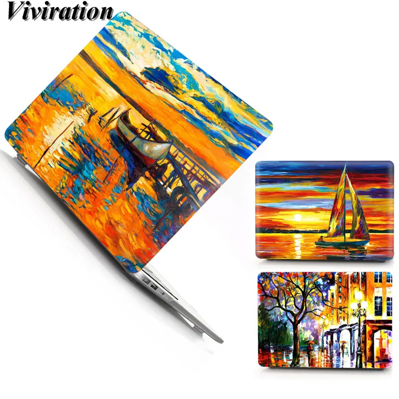 

For Macbook Retina 15 12 13 A1425 A1502 Afremov Series Prints Protective Shell Cover Case For Macbook Air 11 13 A1466 A1369 Case