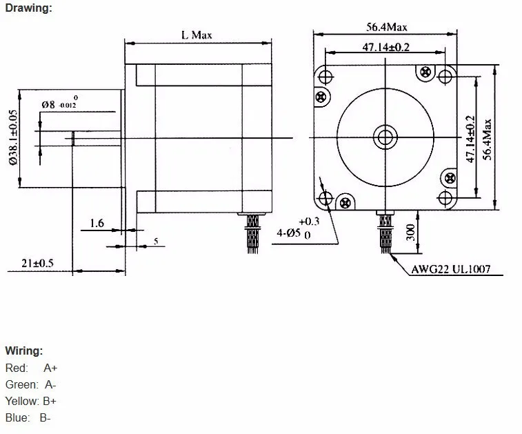 Nema 23 шаговый двигатель 57BYGH112 425oz-in 112 мм 3A CE ROHS ISO 3d принтер робот 23HS2430 CNC