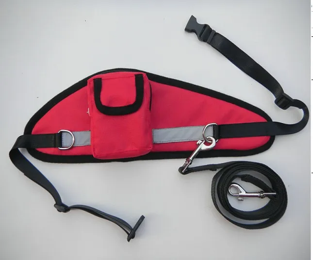 

Free Shipping New Arrival Red Dog Leash With Pocket For Dogs Owner By China Post