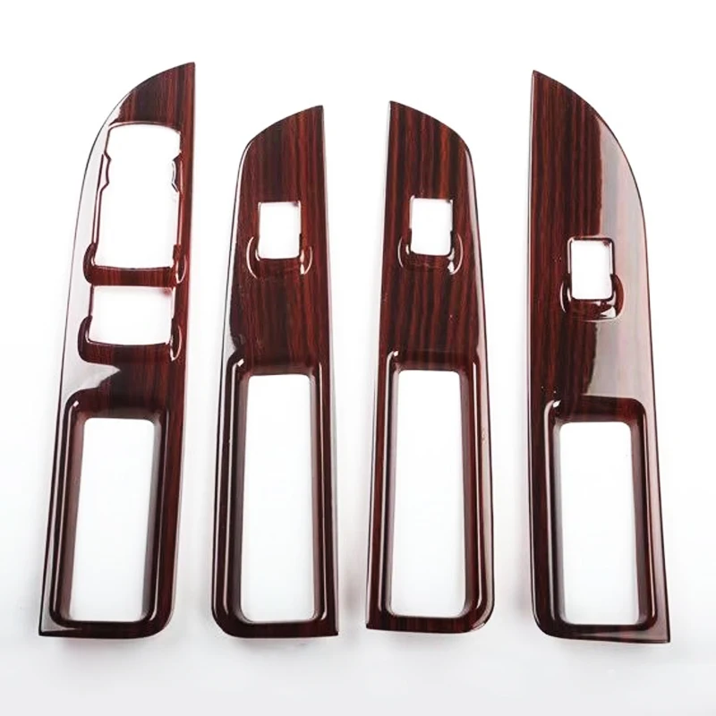 Brown Wood Для Ford Explorer LHD ABS специальный внутренний подлокотник дверные стеклоподъемники Переключатель Регулятор внутренней отделки - Цвет: Brown Wood