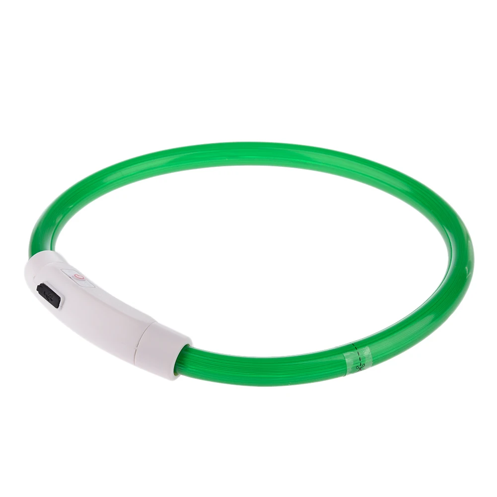 Rechargeable Flashing Night Dog Collars USB luminous pet collar led light USB charging dog collar Teddy Flash Collar dog harness