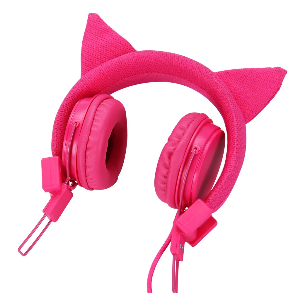 

cute selling Meng headset cat headset cartoon cute mp3 headphones children student folding music phone headset