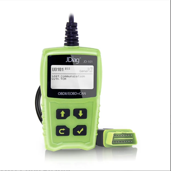 JDiag JD101 считыватель кодов для OBDII/EOBD/может коды неисправностей очиститель JDiag JD-101 диагностический сканер obd-ii