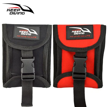 

KEEP DIVING 1PCS Two Sides Open Up Scuba Diving Weight Belt Pocket with Quick Release Buckle Accommodate 3KG/6lb of Lead Weight