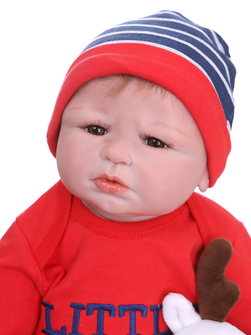 55 см От 0 до 3 месяцев bebe realitic reborn baby doll реалистичные мягкие на ощупь Утяжеленные тела укоренившиеся волосы игрушки для детей