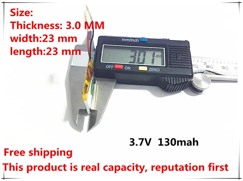 

3.7V lithium battery 302424 032424 032525 302525 032323 130MAH battery Bluetooth