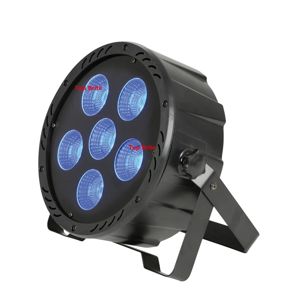 10 упаковок коробки посылка 6X30W RGBW 4 в 1 плоские светодиодные светильники Par COB 150W