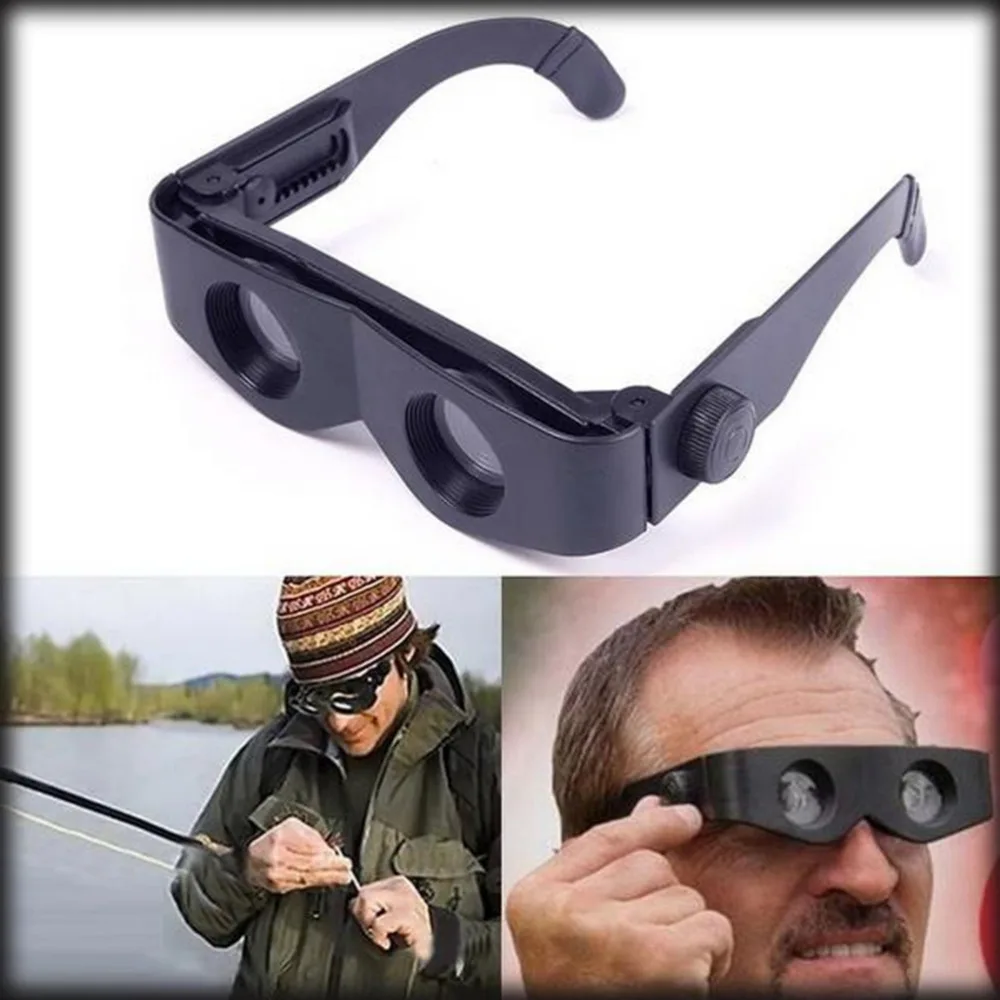 

1PCS Portable Glasses Style Telescope Magnifier Binoculars For Fishing Hiking Concert Sport Supply