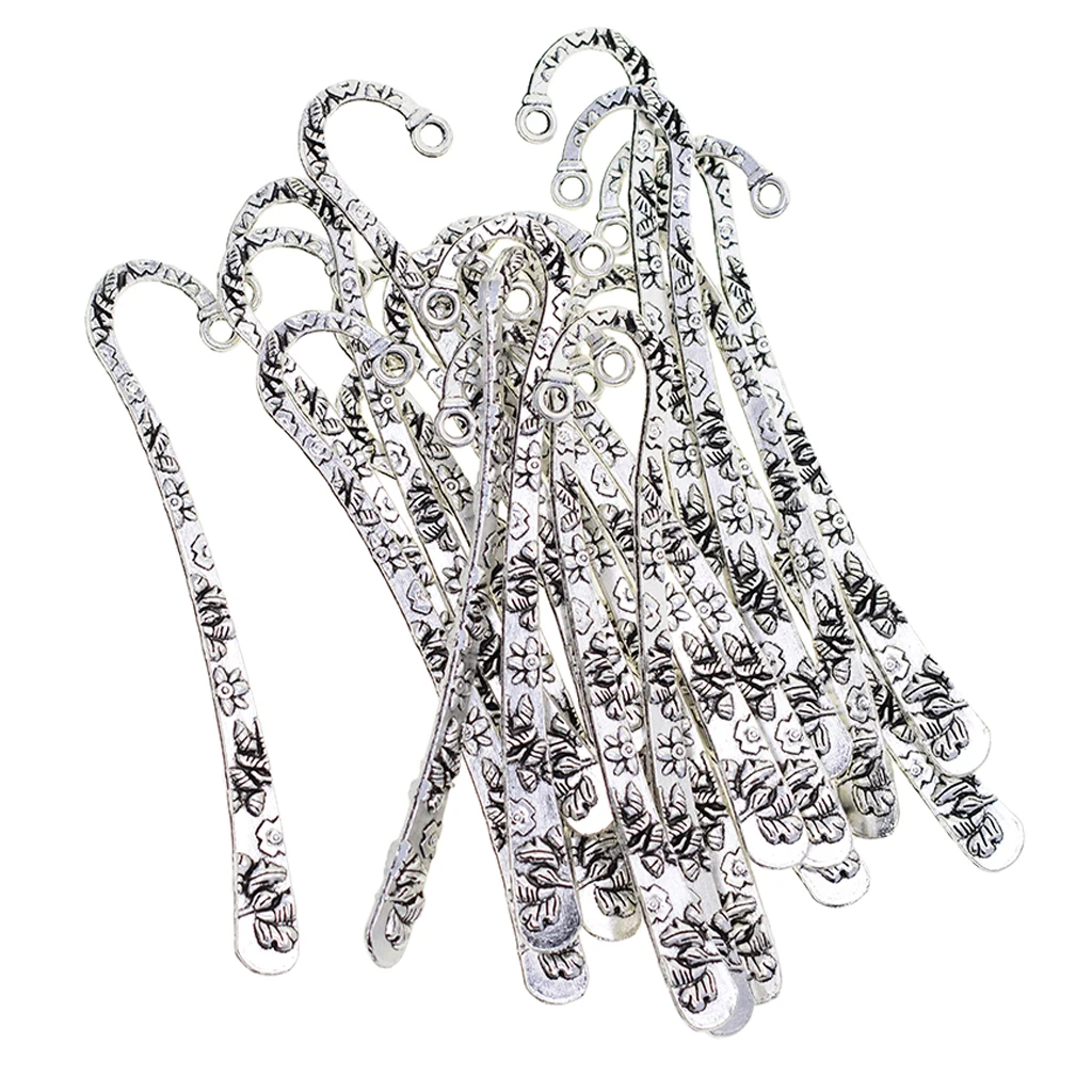 

20pcs Tibetan Mental Beading Bookmarks With Loop DIY Making Jewelry Pendant