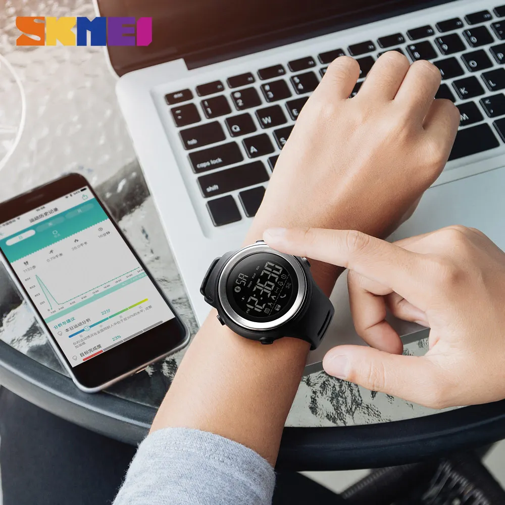 

zk20 Bluetooth Smart Watch Men Pedometer Stopwatch Waterproof Sports Watches Digital LED Electronics Watches For Men Smartwatch