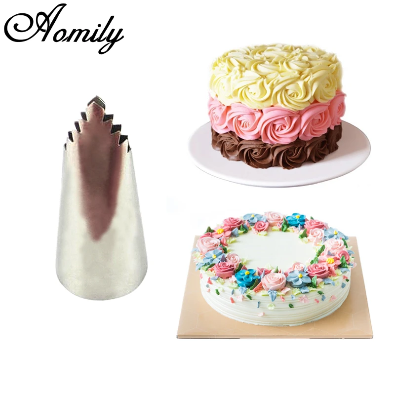 

Aomily Icing Nozzles Leaves Tube Decorating Tip 304 Stainless Steel Fondant Piping Decorating Pastry Tools Baking Supplies